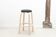 Alvar Aalto 64 stool in black and birch for Artek