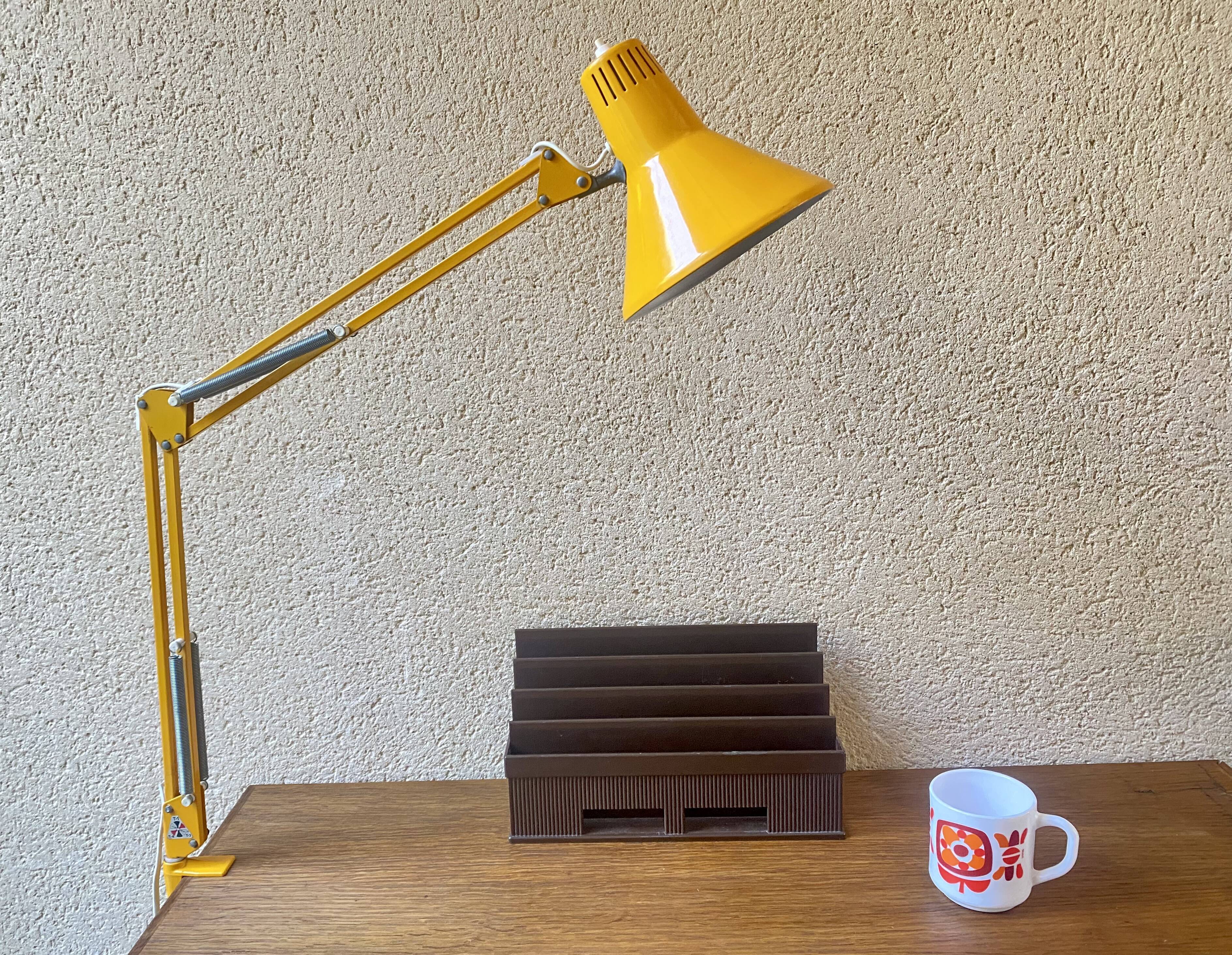 Desk lamp architect Twist t1 vintage Italian design 70