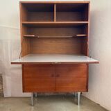 Teak and white Formica secretary, 1950