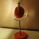 Vintage orange lamp space age, eyeball, 1970