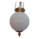 Suspension ancienne en opaline et laiton