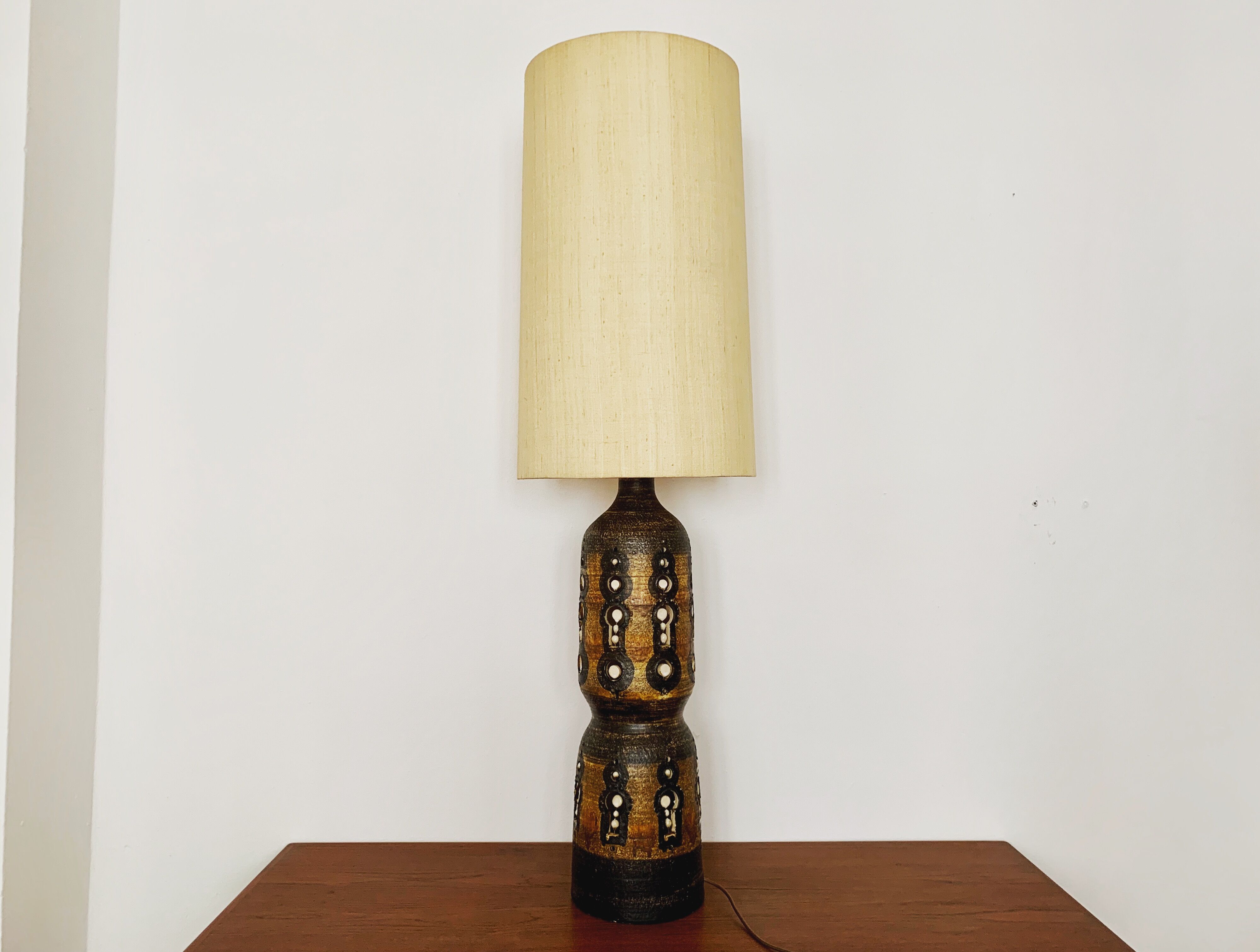 French ceramic floor lamp by Georges Pelletier