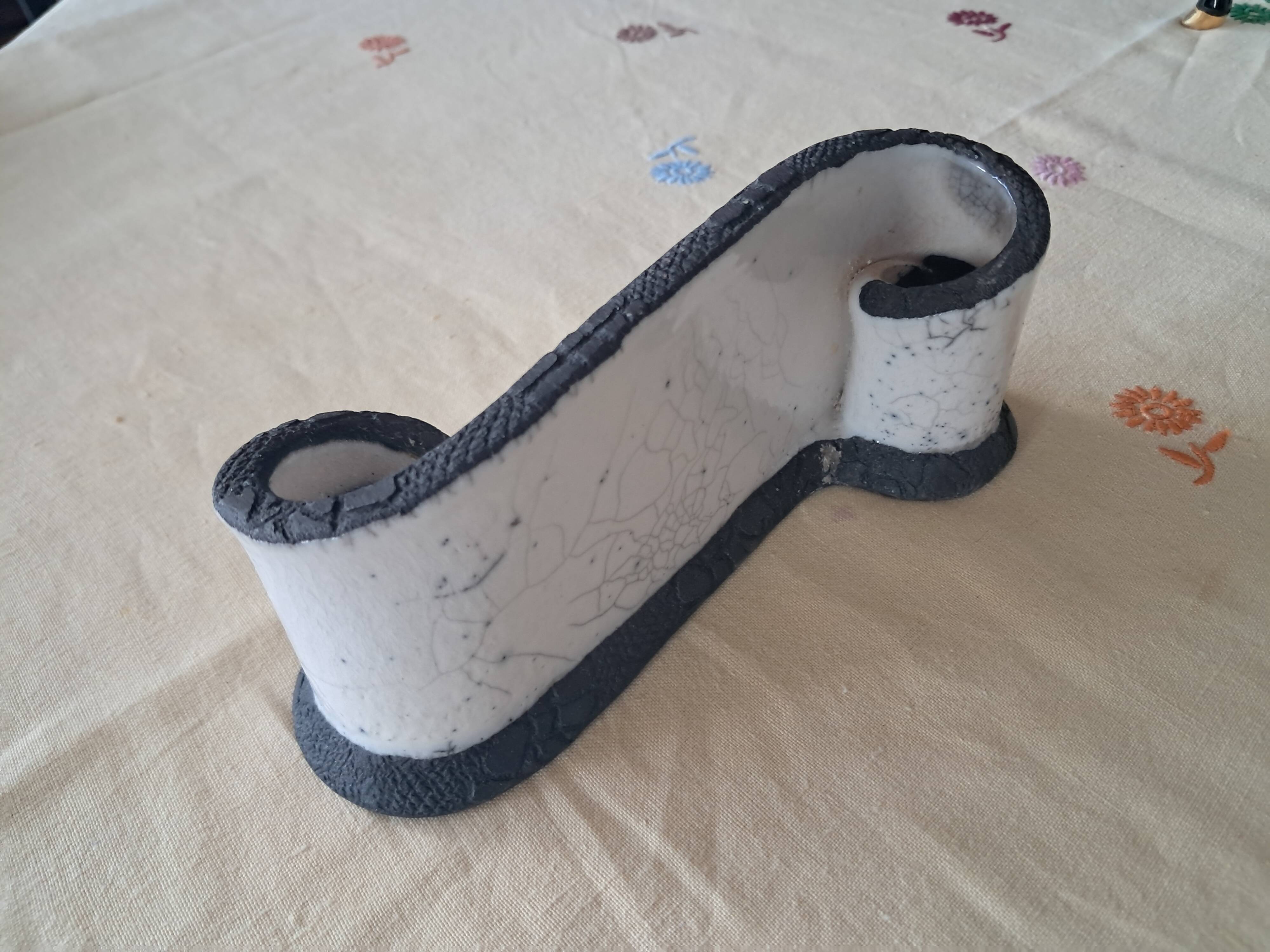 Bougeoir en céramique à 2 bougies