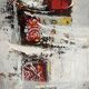 Contemporary abstract painting – danta “the narrow column iii” – 100x30 cm