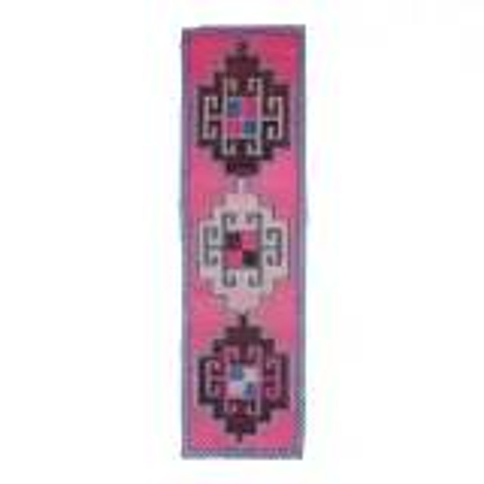 1970s Vintage Turkish Oushak Diamond Wool Runner 98x334