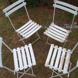Four old garden chairs