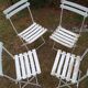 Quatre chaises de jardin anciennes