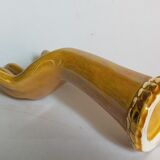 Soliflore baguier hand ceramic iridescent 50s