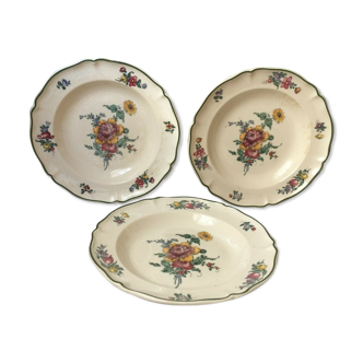 Set of 7 half-hollow plates Villeroy and Boch Mettlach 1562