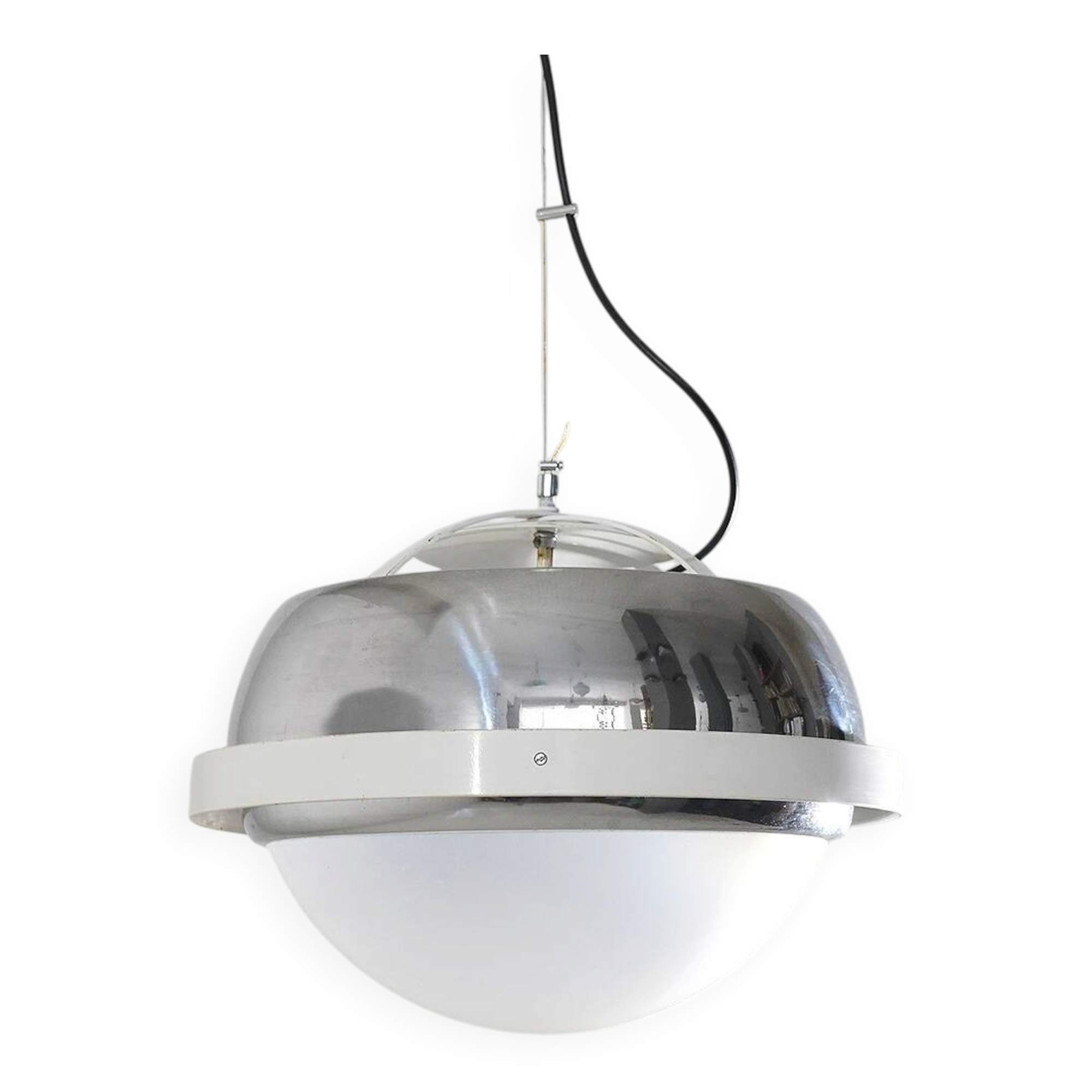 Chandelier chromé de l'ère spatiale, années 1970