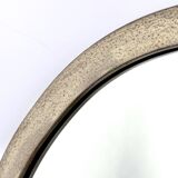 Oval Patinated Bronze Mirror 1950