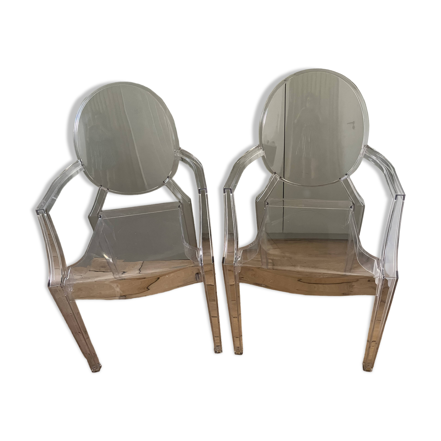 2 fauteuils Kartell Louis Ghost