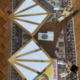 Art Deco wall sconces – gilded brass