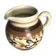 Old Quimper ceramic beige vintage ceramic jug