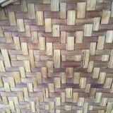 Braided bamboo platter 1970