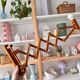 Extendable wooden wall lamp