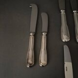 Set of 14 silver-plated knives from Christofle, uniplat model
