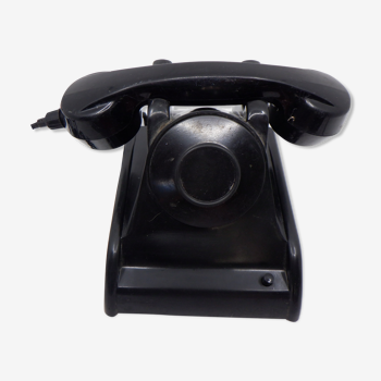 Téléphone CIT bakélite noir sans cadran