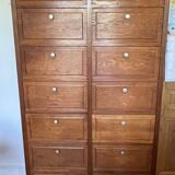 Oak storage cabinet