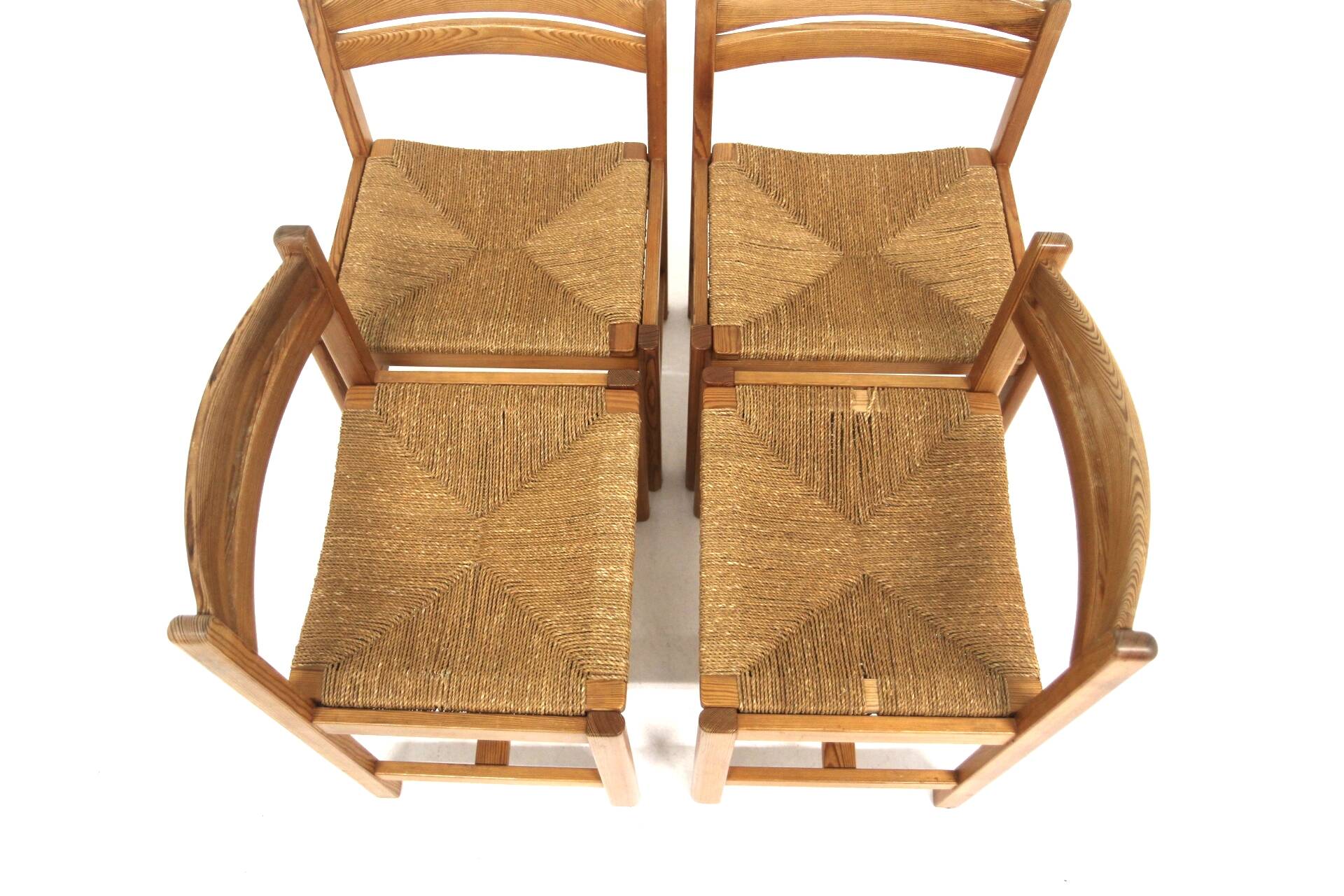 Set de 4 chaises scandinave "Asserbro", Børge Mogensen, Suède, 1960