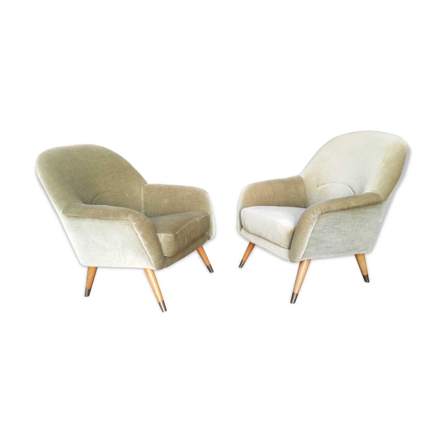 Together chairs Danish club 50 years Organic Green soft iced