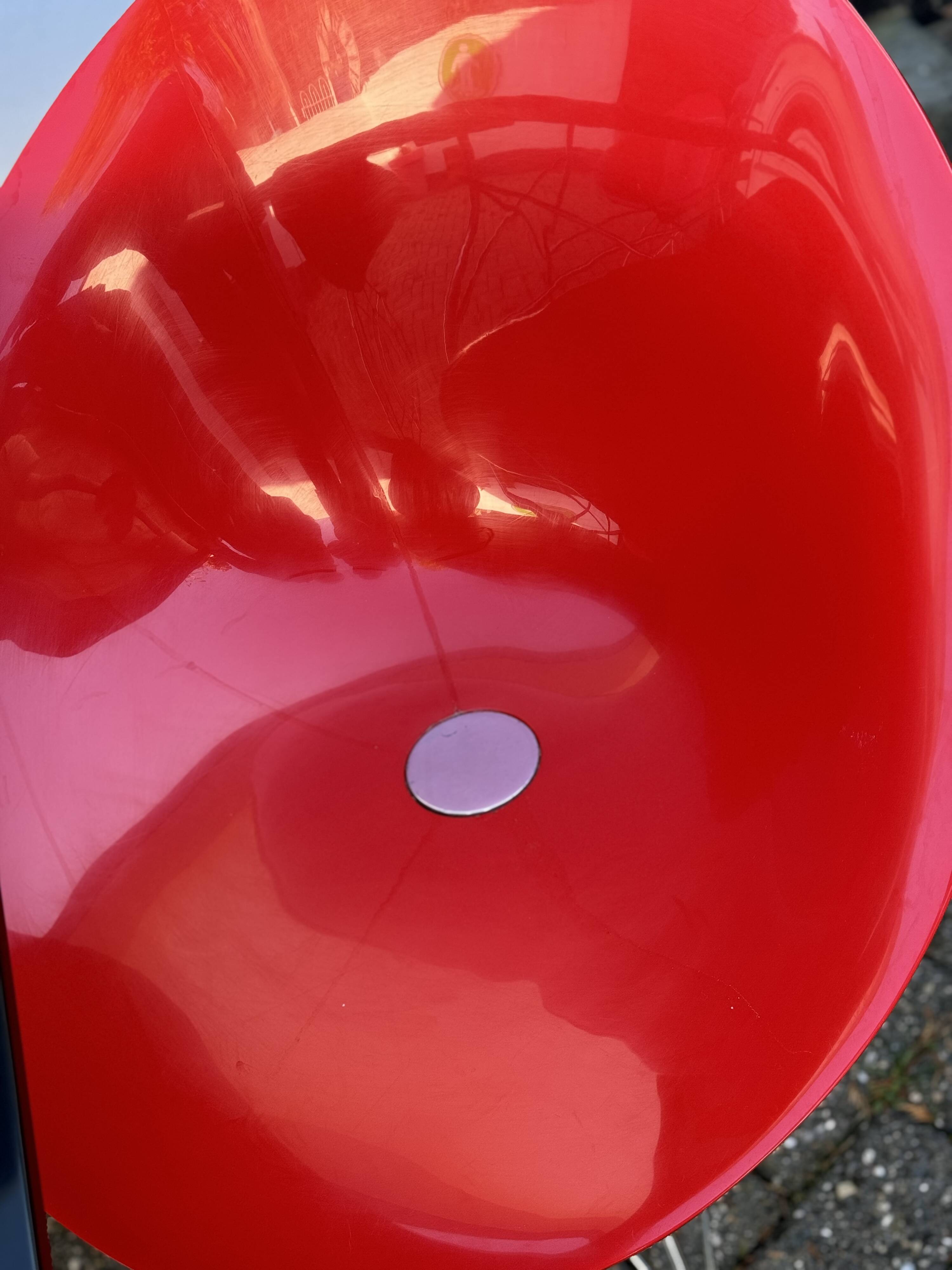 Kartell Glossy Dining Table with 4 Eros Chairs