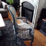 Chair type voltaire graphic patterns