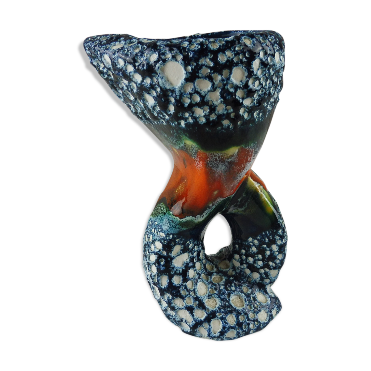 Ancient vase, sea foam, Fat Lava, Vallauris