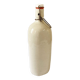 Old light gray enamelled stoneware hot water bottle
