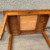 Solid oak farm table with 1 drawer