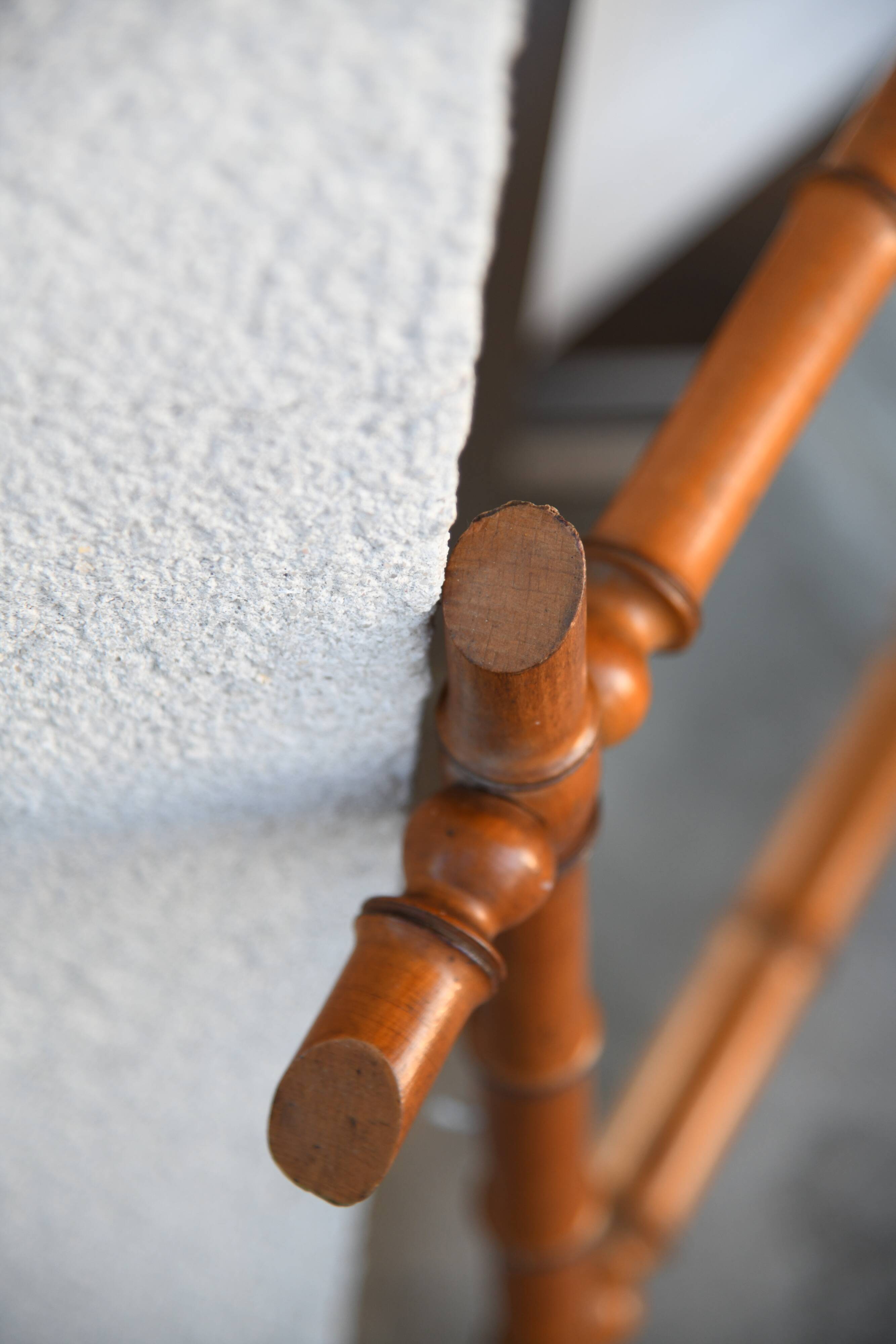 Vintage bamboo mirror