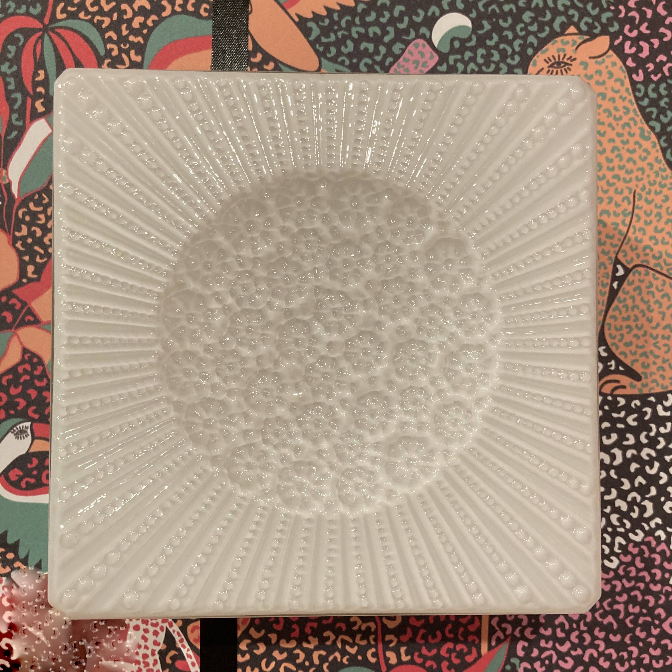 Large glass wall light, Scandinavian design, 1950s.