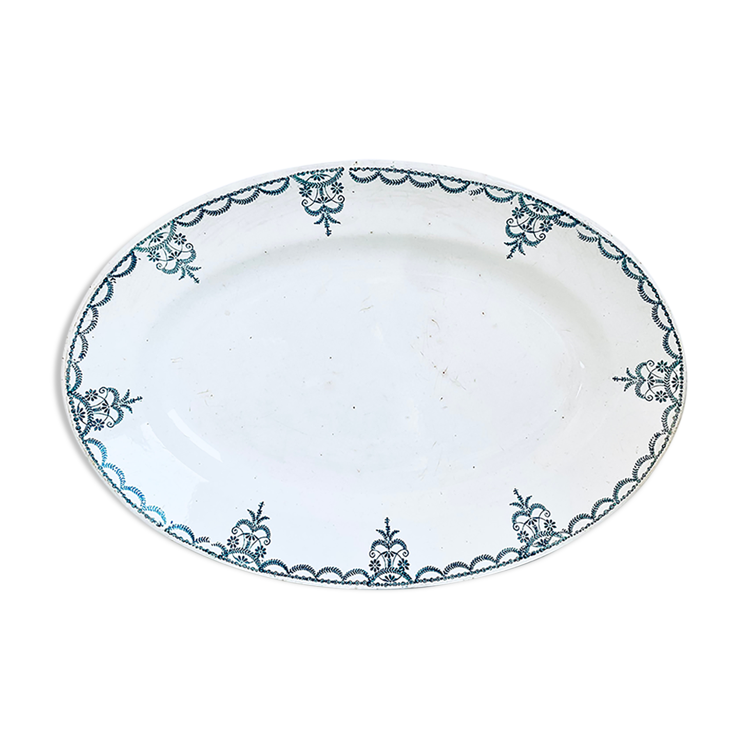 Oval service dish Moulin des Loups et Hamage