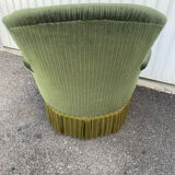 Velvet toad armchair