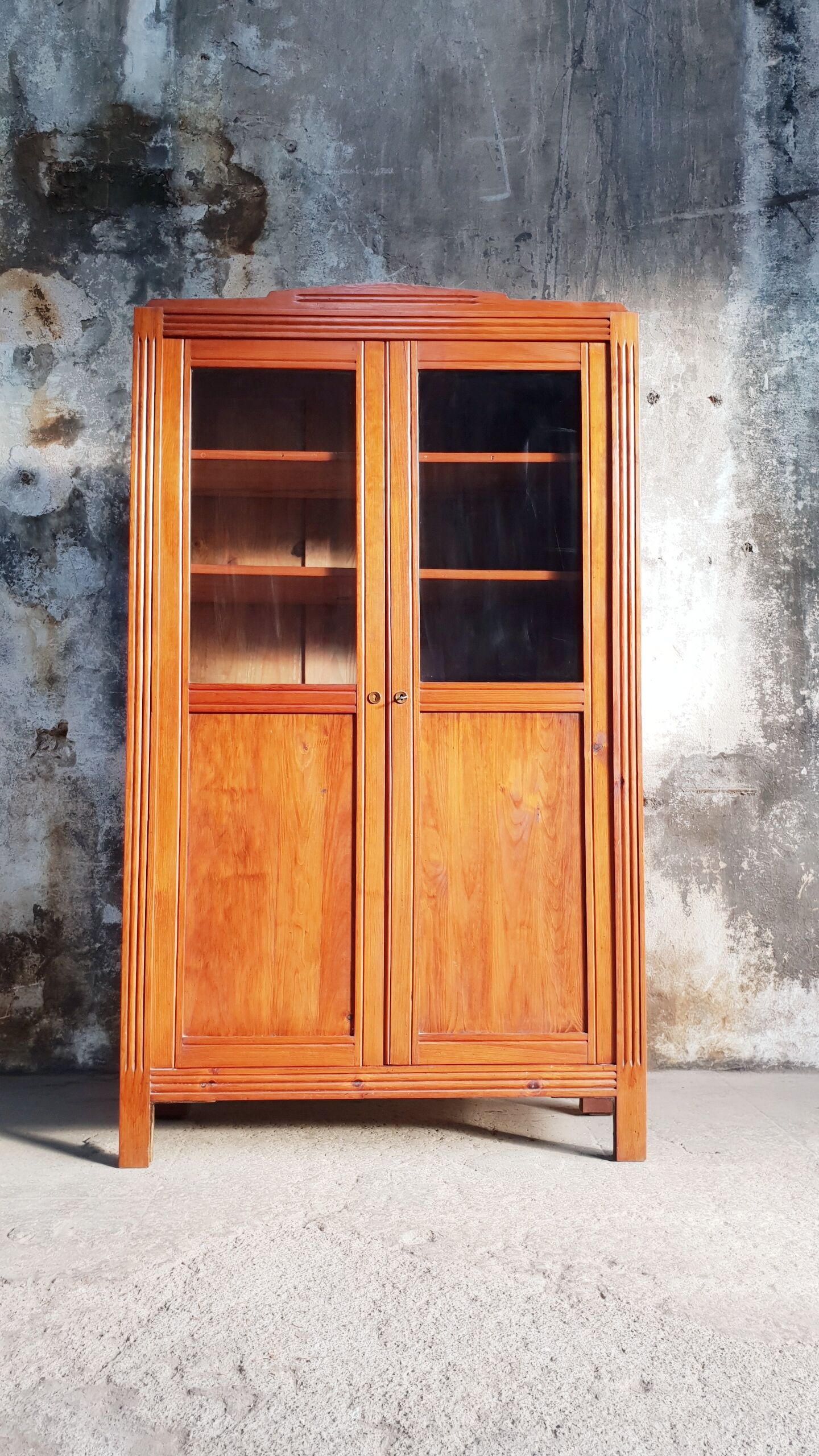 Vintage glazed wardrobe