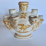 Moustier Louis XV earthenware Tulipière vase