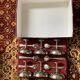 Set of 6 ice cream cups and spoons Letang Rémy 70s