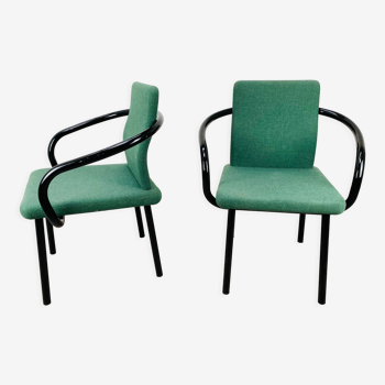 2 chaises Mandarin par Ettore Sottsass pour Knoll style Memphis