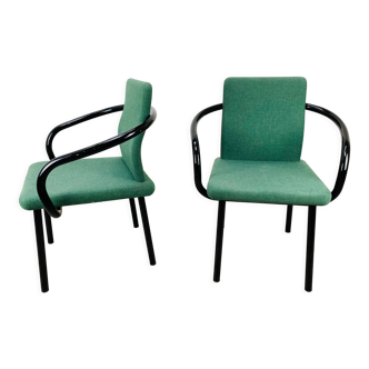 2 chaises Mandarin par Ettore Sottsass pour Knoll style Memphis