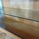 1950s two-body buffet, oak veneer, tapered legs.