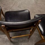 6 Teak chairs with oval back