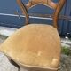 2 chaises velours jaunes