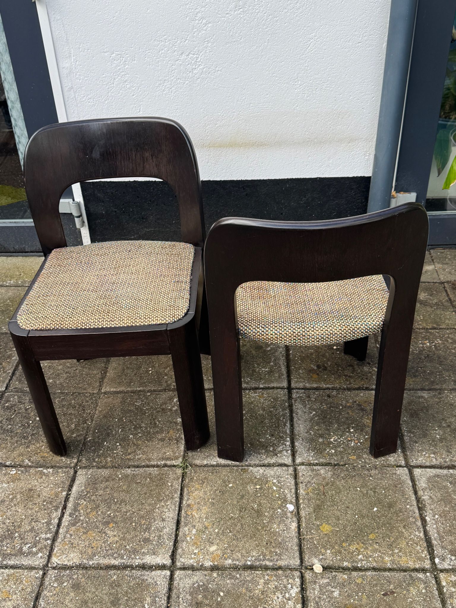 Pair of Brutalist Dining Chairs
