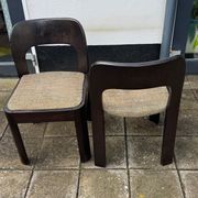Pair of Brutalist Dining Chairs