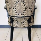 Chair bridge 50s art deco fabric