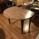 Vintage folding table in solid oak