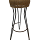 Vintage Stool Rattan Rohe Noordwolde Netherlands 1960s Design