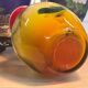 Glass vase – Handmade – Decoration – Yellow orange gradient