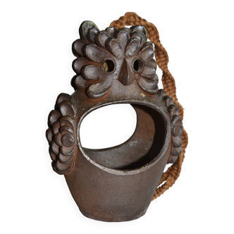 Sculpture/Owl Lantern ceramic 1950s