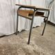 Bureau d'écolier 1960 avec casier